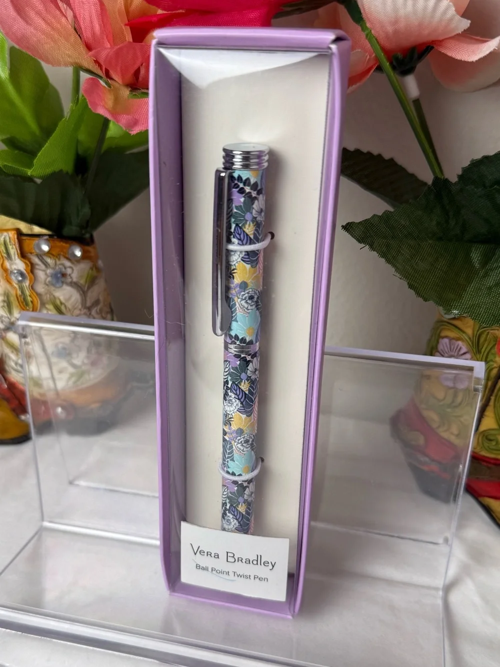 NWT Vera Bradley Palm Floral Ball Point Pen